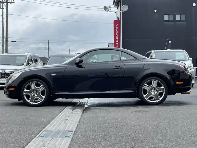 レクサス ＳＣ 430 群馬県 2006(平18)年 8万km ブラック 純正ナビ/　　ワンセグ/CD/MD/    FM/AM/AUX/マークレビンソン/クルーズコントロール/バックカメラ/茶革シート/前席パワーシート/前席シートヒーター/オートHIDライト/フォグランプ/純正18AW/純正フロアマット/ステアリングスイッチ/ETC