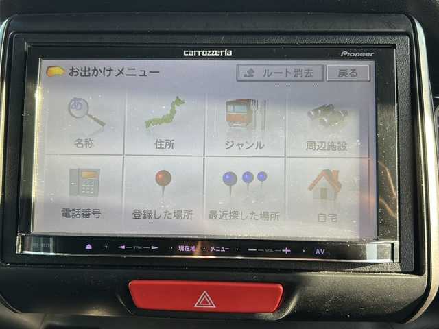 ホンダ Ｎ ＢＯＸ 2トーン カスタム G Aパッケージ 鹿児島県 2014(平26)年 13.1万km プレミアムホワイトパール 社外SDナビ(FM AM CD DVD Bluetooth)/フルセグTV/ドライブレコーダー/バックカメラ/片側電動スライドドア/衝突軽減ブレーキ/横滑り防止装置/ETC/純正14インチアルミホイール/純正フロアマット/スマートキー/ステアリングスイッチ/ダブル＋サイドエアバック/スペアキー有