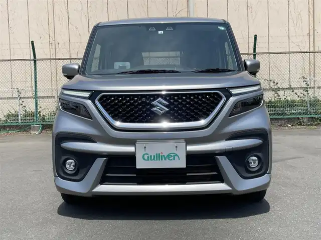 スズキ ソリオ バンディット HV MV 東京都 2022(令4)年 4.8万km プレミアムシルバーメタリック 純正ナビ/全方位モニター/デュアルカメラブレーキサポート/車線逸脱警報機能/パーキングソナー/シートヒーター/アダプティブクルーズ/両側電動ドア/横滑り防止措置/アイドリングストップ/ETC