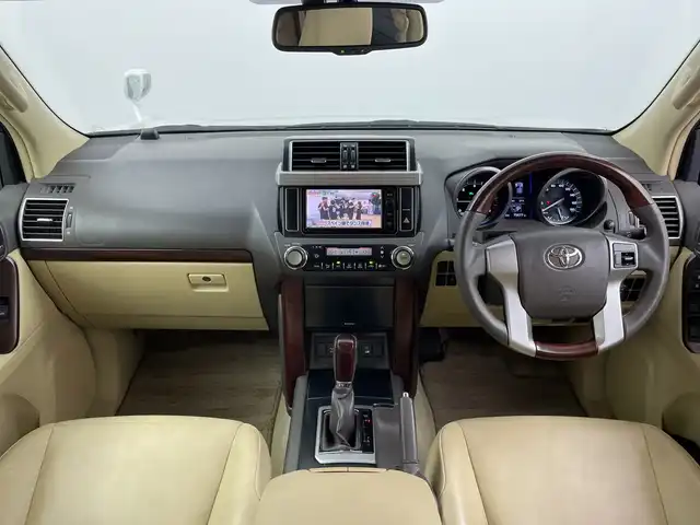 トヨタ ランドクルーザー プラド TX Lパッケージ 群馬県 2016(平28)年 7.6万km ホワイトパールクリスタルシャイン 純正ナビ　サンルーフ　バックカメラ　クルーズコントロール　レザーシート　シートヒーター　パワーシート　クリアランスソナー　ＬＥＤヘッドライト　オートライト　ダウンヒルアシストコントロール　ＥＴＣ/純正アルミホイール積み込み有