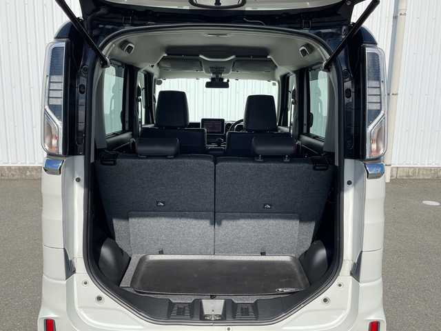 スズキ スペーシア カスタム HYBRID XS ターボ 福岡県 2018(平30)年 6.7万km ピュアホワイトパール/ブラック2トーン デュアルセンサーブレーキサポート　社外ナビ（ＡＶＩＣ－ＲＬ９０１）　バックカメラ　両側パワースライドドア　クルーズコントロール　シートヒーター　パドルシフト　フルセグＴＶ　ＣＤ／ＤＶＤ再生　ＥＴＣ