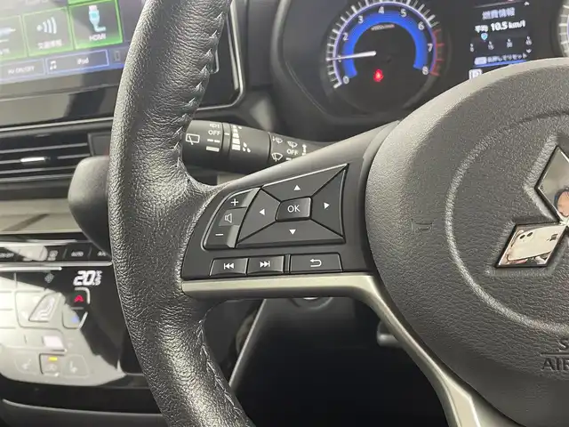 三菱 デリカミニ G プレミアム 熊本県 2023(令5)年 0.1万km アメジストブラック バンパーガード/純正ディスプレイオーディオ/・Bluetooth/USB/Apple CarPlay/Android Auto/・全方位カメラ/衝突軽減ブレーキ/車線逸脱警報/速度標識表示/道路標識表示/MI-PILOT/コーナーセンサー/インテリジェントルームミラー/両側パワースライドドア/ハーフレザーシート/・D/Nシートヒーター/ステアリングヒーター/両側パワースライドドア/ビルトインETC/オートライト/LEDヘッドライト/フォグランプ/ヘッドライトレベライザー/電子パーキング/純正フロアマット/スマートキー/プッシュスタート