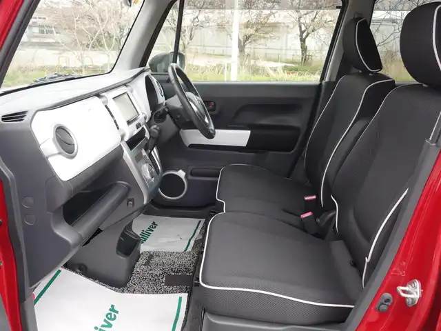 スズキ ハスラー X 山形県 2014(平26)年 6.7万km フェニックスレッドパール/ブルーイッシュブラックパール レーダーブレーキサポート/SDナビ/　　【CD ワンセグ】/HIDオートヘッドライト/シートヒーター/純正15インチアルミホイール/アイドリングストップ/電動格納ウィンカーミラー/ミラーヒーター/フォグランプ/AAC/スマートキー×2/ETC