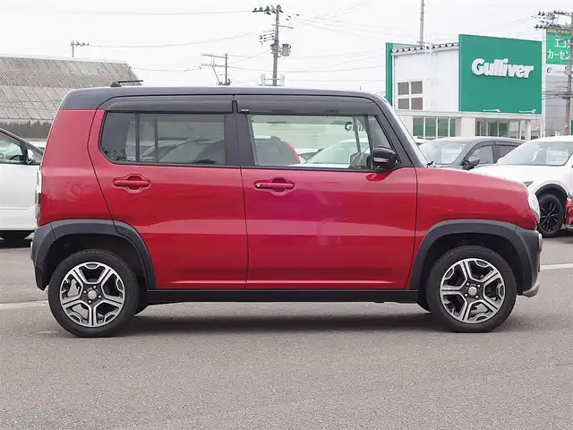 スズキ ハスラー X 山形県 2014(平26)年 6.7万km フェニックスレッドパール/ブルーイッシュブラックパール レーダーブレーキサポート/SDナビ/　　【CD ワンセグ】/HIDオートヘッドライト/シートヒーター/純正15インチアルミホイール/アイドリングストップ/電動格納ウィンカーミラー/ミラーヒーター/フォグランプ/AAC/スマートキー×2/ETC