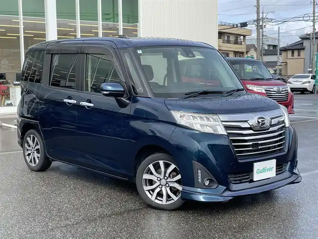 ダイハツ トール カスタムG ターボ SAⅡ 石川県 2018(平30)年 5.6万km レーザーブルークリスタルシャイン トヨタセーフティセンス/アルパイン9型メモリーナビ/フルセグTV/バックカメラ/両側パワースライドドア/ETC/スマートキー/プッシュスタート/電動ミラー/クルーズコントロール/オートライト/オートエアコン/純正アルミホイール/保証書