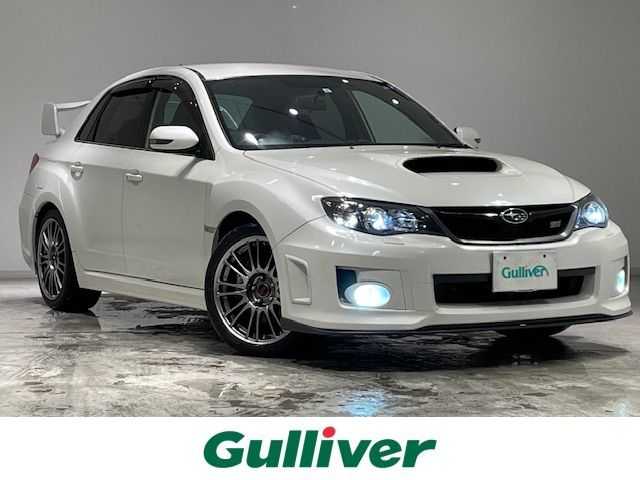 スバル インプレッサ ＷＲＸ 宮城県 2011(平23)年 6.8万km サテンホワイトパール 6MT/4WD/ターボ/レカロシート（半革）/エグザスエボチューンマフラー/純正ナビ/フルセグTV/Bluetooth/アンチロック・ブレーキ・システム/キセノンライト/オートライト/プッシュスタート/スマートキー/純正エアロパーツ/純正アルミホイール/純正ETC/横滑り防止装置/純正フロアマット