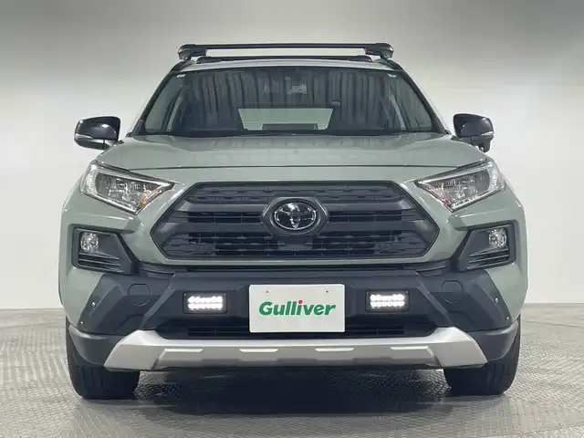 トヨタ ＲＡＶ４ アドベンチャー 神奈川県 2019(令1)年 5万km アッシュグレーメタリック/アーバンカーキ ４WD/純正7インチSDナビゲーション【NSCN-W68】/(CD/Bluetooth/ワンセグ)/バックカメラ/運転席パワーシート/レーダークルーズコントロール/レーンキープ/衝突軽減ブレーキ/ダウンヒルアシストコントロール/プッシュスタート/ビルトインETC/LEDヘッドランプ/フロントフォグランプ/オートライト/純正19インチアルミホイール/スマートキー/取説　/保証書/スペアキー