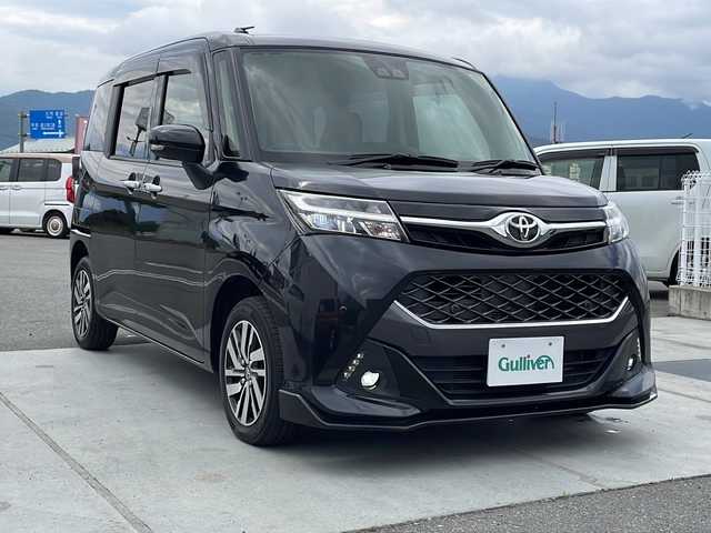 トヨタ タンク カスタムG 山梨県 2019(令1)年 4.1万km ブラックマイカメタリック 純正ＳＤナビ/Ｂｌｕｅｔｏｏｔｈ フルセグＴＶ/クル－ズコントロール/両側パワースライドドア/アイドリングストップ/ベンチシート/プッシュスタート/パワーステアリング/パワーウインドウ/スマートキー/オートエアコン/純正14インチAW/前後コーナーセンサー/オートライト/オートマチックハイビーム