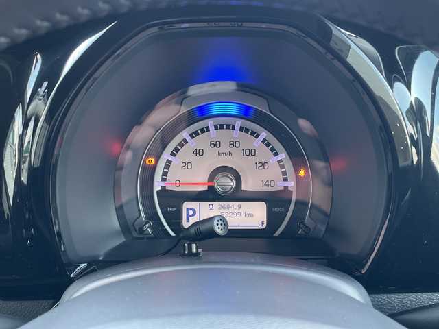 スズキ ハスラー Jスタイル Ⅱ 富山県 2016(平28)年 5.4万km ブルーイッシュブラックパール 禁煙車/社外ＳＤナビ（地図SDなし）/フルセグＴＶ/４WD/電動格納ミラー/シートヒーター（運転席＋助手席）/ハーフレザーシート/アイドリングストップ/プッシュスタート/スマートキー/ドライブレコーダー/純正アルミホイール/レーンキープアシスト/ダウンヒルアシストコントロール/衝突被害軽減システム/盗難防止装置