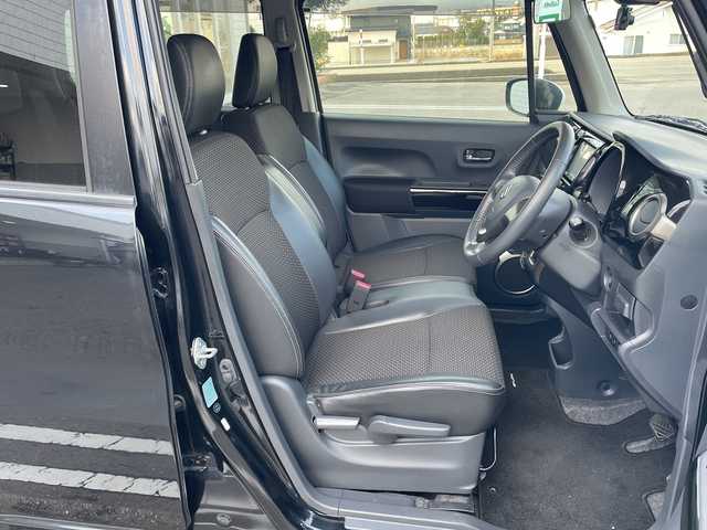 スズキ ハスラー Jスタイル Ⅱ 富山県 2016(平28)年 5.4万km ブルーイッシュブラックパール 禁煙車/社外ＳＤナビ（地図SDなし）/フルセグＴＶ/４WD/電動格納ミラー/シートヒーター（運転席＋助手席）/ハーフレザーシート/アイドリングストップ/プッシュスタート/スマートキー/ドライブレコーダー/純正アルミホイール/レーンキープアシスト/ダウンヒルアシストコントロール/衝突被害軽減システム/盗難防止装置