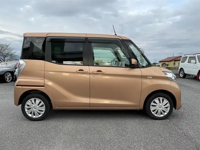 日産 デイズ ルークス X 群馬県 2014(平26)年 9万km ピンクゴールドM 4WD/パワーステアリング/パワーウィンドウ/社外ETC/シートヒーター/片側パワースライドドア/Wエアバック/ABS/純フロアマット/ドアバイザー/アイドリングストップ/リモコンキー