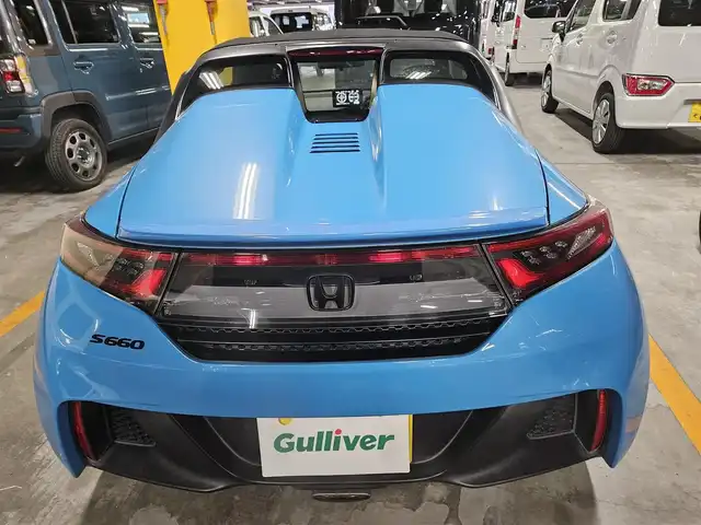 ホンダ Ｓ６６０ α 宮崎県 2016(平28)年 7万km プレミアムビーチブルーP センターディスプレイ/バックカメラ/ETC/クルーズコントロール/衝突被害軽減ブレーキ/横滑り防止装置/ターボ/LEDヘッドランプ/オートライト/オートエアコン/革巻きステアリング/パドルシフト/革/スエードコンビスポーツシート/社外アルミホイール(F15/R16インチ)/スマートキー/プッシュエンジンスタート/禁煙車