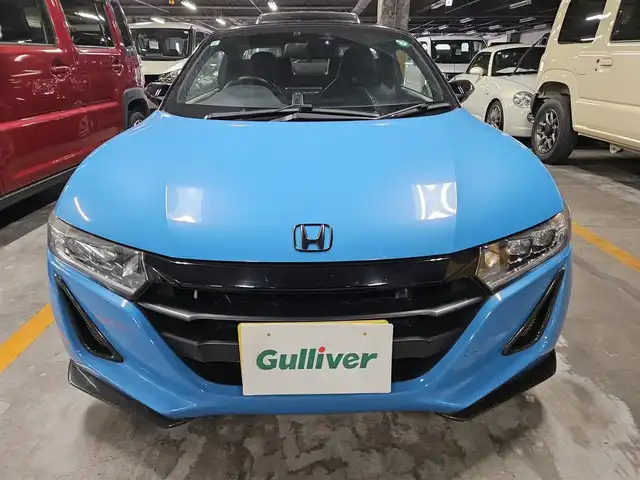 ホンダ Ｓ６６０ α 宮崎県 2016(平28)年 7万km プレミアムビーチブルーP センターディスプレイ/バックカメラ/ETC/クルーズコントロール/衝突被害軽減ブレーキ/横滑り防止装置/ターボ/LEDヘッドランプ/オートライト/オートエアコン/革巻きステアリング/パドルシフト/革/スエードコンビスポーツシート/社外アルミホイール(F15/R16インチ)/スマートキー/プッシュエンジンスタート/禁煙車