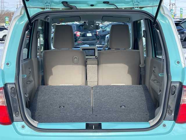 スズキ ラパン S 道央・札幌 2015(平27)年 13.5万km フレンチミントパールメタリック ４WD/社外メモリーナビ/AM/FM/CD/AUX/衝突被害軽減ブレーキ/横滑り防止装置/バックカメラ/ETC/アイドリングストップ/前席シートヒーター/革巻きステアリング/プッシュスタート/スマートキー/キセノンヘッドライト/オートライト/電動格納ミラー/ヒーテッドドアミラー/社外フロアマット/ドアバイザー/社外AW付夏タイヤ積込/155/65/R14/2025年/山6mm