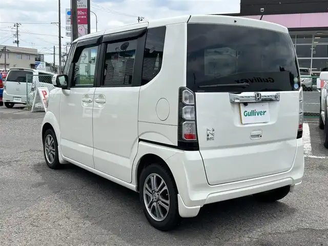 ホンダ Ｎ ＢＯＸ G SSパッケージ 福島県 2015(平27)年 7.1万km プレミアムホワイトパール ＣａｒｒｏｚｚｅｒｉａＳＤナビ/・ＣＤ/・ＤＶＤ/・フルセグＴＶ/両側パワースライドドア/衝突軽減ブレーキ/横滑り防止/プッシュスタート/ステアリングスイッチ/チップアップシート/ＥＴＣ/純正フロアマット