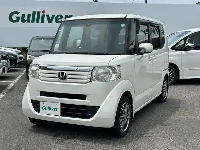 ホンダ Ｎ ＢＯＸ G SSパッケージ 福島県 2015(平27)年 7.1万km プレミアムホワイトパール ＣａｒｒｏｚｚｅｒｉａＳＤナビ/・ＣＤ/・ＤＶＤ/・フルセグＴＶ/両側パワースライドドア/衝突軽減ブレーキ/横滑り防止/プッシュスタート/ステアリングスイッチ/チップアップシート/ＥＴＣ/純正フロアマット