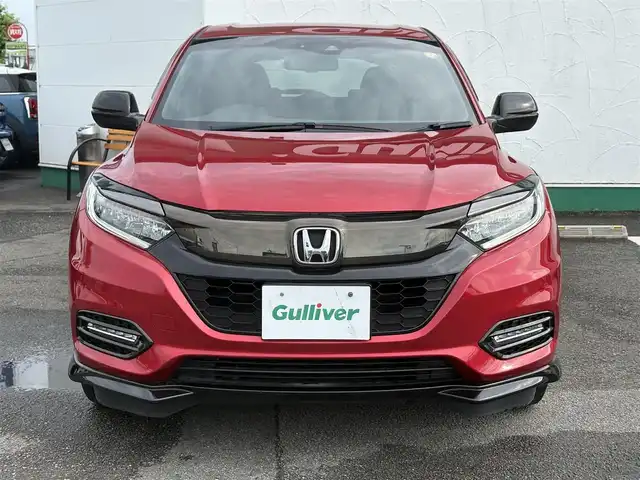 ホンダ ヴェゼル ハイブリッド RS ホンダセンシング 徳島県 2019(平31)年 3.5万km プレミアムクリスタルレッドM Gathers 8型SDナビ　VXM-195VFi/　DISC/フルセグ/AM/FM/BT/USB/バックカメラ/ビルトインETC/追従式クルーズコントロール/パドルシフト/ハーフレザーシート/シートヒーター/オートブレーキホールド/ドアバイザー/SPORT MODE/スペアキー/スマートキー/プッシュスタート/フォグライト/リヤフォッガー/オートライト/LEDヘッドライト/純正フロアマット/ホンダセンシング/取扱説明書/新車時保証書