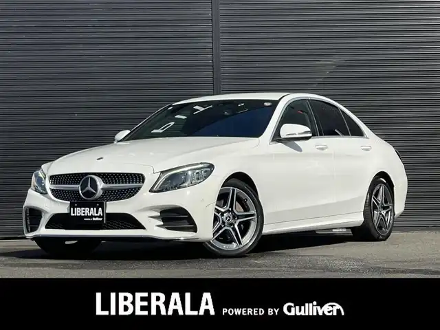 メルセデス・ベンツ Ｃ２２０ｄ アバンギャルド　AMGライン 山梨県 2019(平31)年 5.7万km ポーラホワイト 黒革　/純正ナビ／フルセグ　/Ｂカメラ　/ＡＣＣ　/ＢＳＭ　/アンビエントライト　/ＡｐｐｌｅＣａｒＰｌａｙ　/ＡｎｄｒｏｉｄＡｕｔｏ　/Ｂｌｕｅｔｏｏｔｈ　/メモリ付パワーシート　/シートヒーター　/ＬＥＤヘッドライト