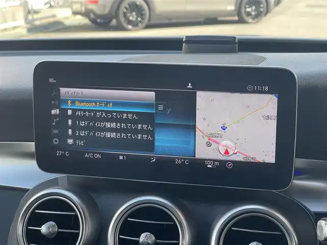 メルセデス・ベンツ Ｃ２２０ｄ アバンギャルド　AMGライン 山梨県 2019(平31)年 5.7万km ポーラホワイト 黒革　/純正ナビ／フルセグ　/Ｂカメラ　/ＡＣＣ　/ＢＳＭ　/アンビエントライト　/ＡｐｐｌｅＣａｒＰｌａｙ　/ＡｎｄｒｏｉｄＡｕｔｏ　/Ｂｌｕｅｔｏｏｔｈ　/メモリ付パワーシート　/シートヒーター　/ＬＥＤヘッドライト