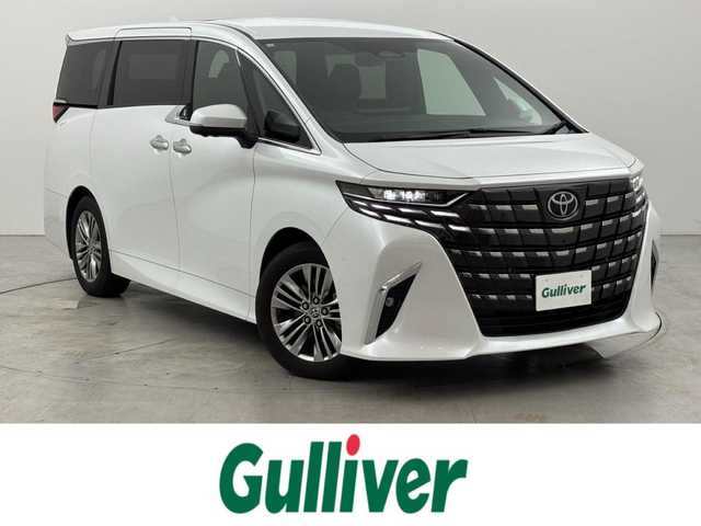 トヨタ アルファード Z 福岡県 2023(令5)年 2.5万km プラチナホワイトパールマイカ ワンオーナー/左右独立サンルーフ　/後席モニター　/純正１４型ＤＡナビ　/全方位カメラ　/セーフティセンス　/ＰＫＳＢ　/ＢＳＭ　/パーキングアシスト　/両側電動スライドドア　/パワーバックドア　/３眼ＬＥＤヘッドライト　/デジタルルームミラー/ビルトインETC２．０/シートベンチレーション／ヒーター/ステアリングヒーター/ワイヤレス充電