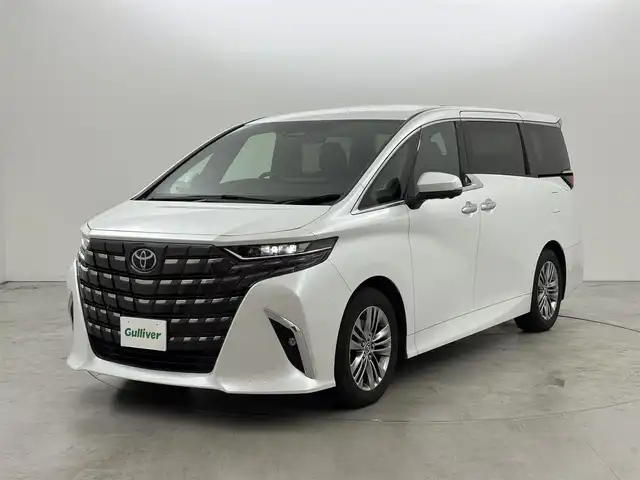 トヨタ アルファード Z 福岡県 2023(令5)年 2.5万km プラチナホワイトパールマイカ ワンオーナー/左右独立サンルーフ　/後席モニター　/純正１４型ＤＡナビ　/全方位カメラ　/セーフティセンス　/ＰＫＳＢ　/ＢＳＭ　/パーキングアシスト　/両側電動スライドドア　/パワーバックドア　/３眼ＬＥＤヘッドライト　/デジタルルームミラー/ビルトインETC２．０/シートベンチレーション／ヒーター/ステアリングヒーター/ワイヤレス充電