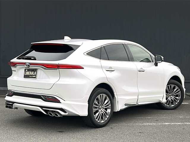 トヨタ ハリアー Z 愛知県 2022(令4)年 1.3万km ホワイトパールクリスタルシャイン ワンオーナー/トヨタセーフティセンス/モデリスタエアロパーツ/純正ナビ　ＢＴ／フルセグ/レーダークルーズコントロール/アラウンドビューモニター/調光パノラマルーフ/デジタルインナーミラー/JBL/ブラインドスポットモニター/ハーフレザー/パワーシート/パワーバックドア/コーナーセンサー/前後ドライブレコーダー/ビルトインETC/純正フロアマット/純正アルミホイール/ステアリングスイッチ/LEDオートライト/アイドリングストップ