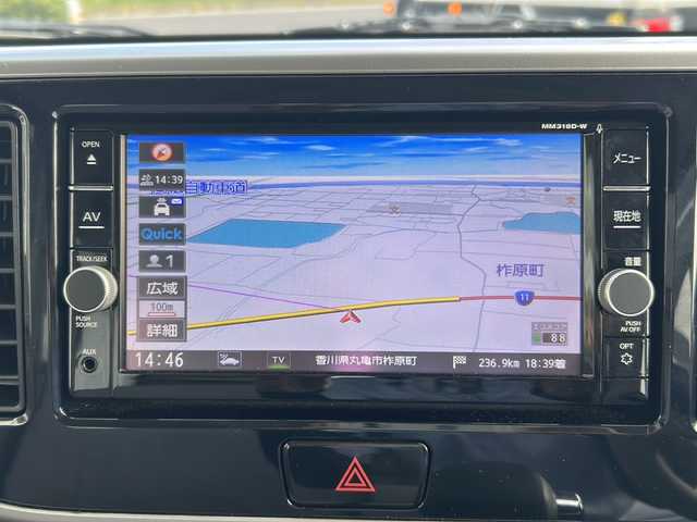 日産 デイズ ルークス X 香川県 2019(平31)年 1.9万km ピンクゴールドM 純正7インチメモリーナビ/フルセグテレビ/DVD再生機能/アラウンドビューモニター/前後ドライブレコーダー/片側パワースライドドア/片側シートバックテーブル/ルーフサーキュレーサー/ETC