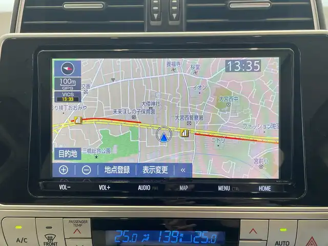 トヨタ ランドクルーザー プラド TX Lパッケージ 埼玉県 2018(平30)年 7.3万km アティチュードブラックマイカ セーフティーセンス/純正SDナビ/　　　CD/DVD/BT/フルセグTV/バックカメラ/レーダークルーズコントロール/LEDオートライト/革シート/シートヒーター/エアシート/パワーシート/純正17インチアルミホイール/ステアリングスイッチ/ETC2.0