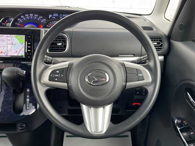 ダイハツ タント カスタム X トップED SA Ⅲ 山形県 2017(平29)年 6.4万km パールホワイトⅢ 禁煙車/4WD/衝突回避支援ブレーキ機能/社外ナビ(AM/FM/BT/TV/CD/DVD)/片側パワースライド/D assist（Ｄアシスト）切替ステアリングスイッチ/アイドリングストップ/シートヒーター/オートマチックハイビーム/ドアバイザー/横滑り防止装置/純正AW14/社外AW14インチスタッドレスタイヤ積込/純正フロアマット/スペアキー(1本)/ETC