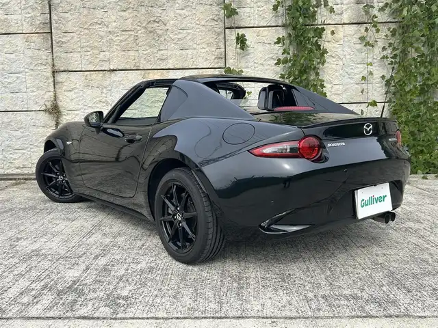 マツダ ロードスター ＲＦ VS 長崎県 2020(令2)年 2.4万km ジェットブラックマイカ 純正コネクトナビ/（CD/DVD/BT/フルセグ）/バックカメラ/衝突軽減システム/レーンアシスト/ブラインドスポットモニター/クルーズコントロール/ETC/レザーシート/シートヒーター/パドルシフト/オートライト/ステアリングスイッチ/バックソナー/純正16インチAW/F/Rエアロ/USB/AUX