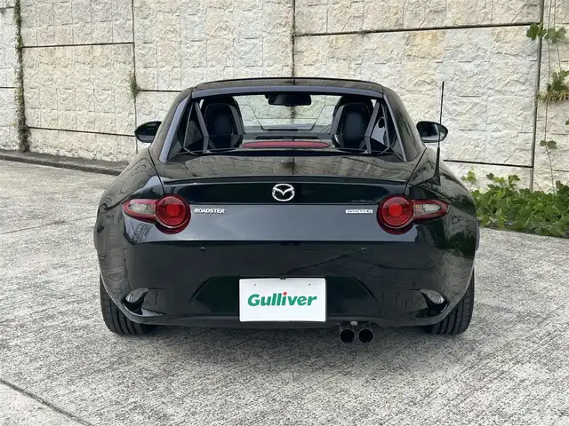 マツダ ロードスター ＲＦ VS 長崎県 2020(令2)年 2.4万km ジェットブラックマイカ 純正コネクトナビ/（CD/DVD/BT/フルセグ）/バックカメラ/衝突軽減システム/レーンアシスト/ブラインドスポットモニター/クルーズコントロール/ETC/レザーシート/シートヒーター/パドルシフト/オートライト/ステアリングスイッチ/バックソナー/純正16インチAW/F/Rエアロ/USB/AUX