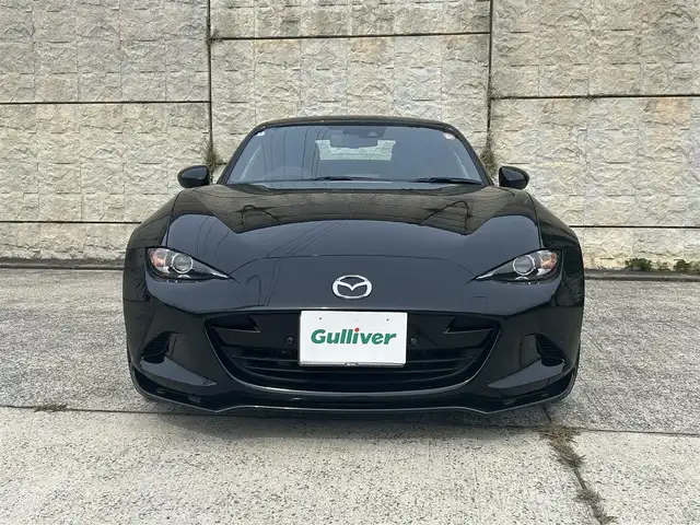 マツダ ロードスター ＲＦ VS 長崎県 2020(令2)年 2.4万km ジェットブラックマイカ 純正コネクトナビ/（CD/DVD/BT/フルセグ）/バックカメラ/衝突軽減システム/レーンアシスト/ブラインドスポットモニター/クルーズコントロール/ETC/レザーシート/シートヒーター/パドルシフト/オートライト/ステアリングスイッチ/バックソナー/純正16インチAW/F/Rエアロ/USB/AUX