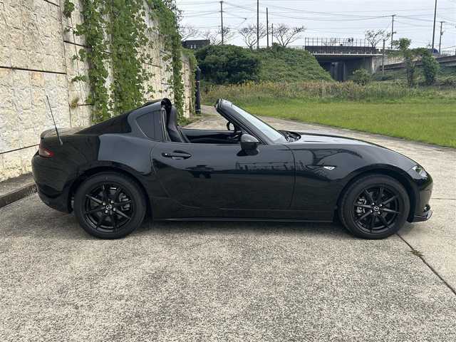 マツダ ロードスター ＲＦ VS 長崎県 2020(令2)年 2.4万km ジェットブラックマイカ 純正コネクトナビ/（CD/DVD/BT/フルセグ）/バックカメラ/衝突軽減システム/レーンアシスト/ブラインドスポットモニター/クルーズコントロール/ETC/レザーシート/シートヒーター/パドルシフト/オートライト/ステアリングスイッチ/バックソナー/純正16インチAW/F/Rエアロ/USB/AUX