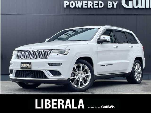 クライスラー・ジープ ジープ グランドチェロキー サミット 長野県 2019(令1)年 5.5万km パール 後期型 /サンルーフ /エアサス /ブラウンレザーシート /ベンチレーション /シートヒーター /ACC /ブラインドスポットモニター/ウッドコンビステアリング /純正ナビ/CarPlay /360°カメラ /スマートエントリー /パワーシート /パワーバックドア