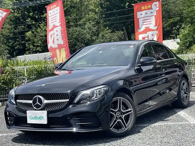 メルセデス・ベンツ Ｃ２００ ローレウスED スポーツプラスPKG 奈良県 2019(令1)年 2.3万km オブシディアンブラック ワンオーナー/黒革シート/前席パワーシート/前席シートヒーター/純正ナビTV/バックカメラ/ETC2.0/パワートランクリッド/クリアランスソナー/パーキングアシスト/純正18インチAW/衝突軽減ブレーキ/アクティブクルーズコントロール/HUD/BSM/プッシュスタート/スマートキー/取扱説明書/保証書付整備手帳