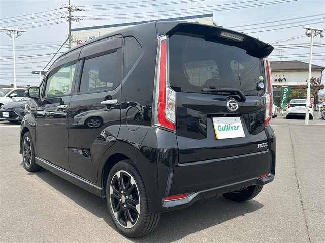 ダイハツ ムーヴ カスタム RS ハイパー 岡山県 2015(平27)年 8万km ブラックマイカメタリック ＭＲ－ＭＺ４０ナビ　/ＥＴＣ　/バックモニター　/オートライト　/オートマチックハイビーム　/ハーフレザーシート　/フルフラットシート　　/純正アルミホイール　/パワーウィンドウ　/ＡＢＳ　/横滑り防止装置　/スマートキー
