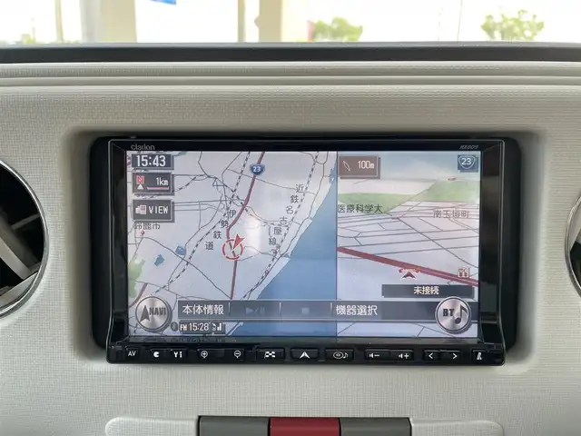 ダイハツ ミラ ココア プラスX 三重県 2010(平22)年 8.2万km パールホワイトⅢ 登録時81999km/ルーフレール/社外ナビ【NX809】/AM/FM/Bluetooth