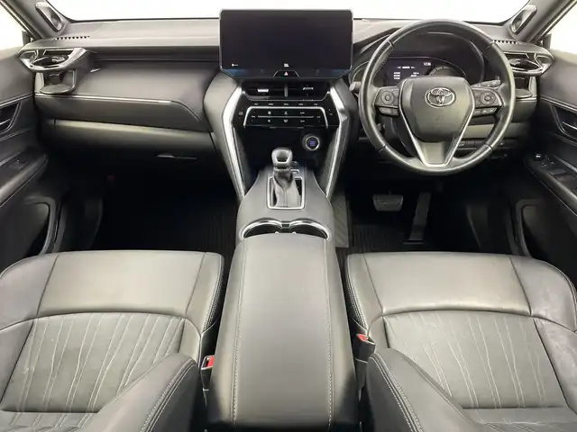 トヨタ ハリアー Z 新潟県 2021(令3)年 4.5万km プレシャスブラックパール 純正メモリナビ/（BT/FM/AM/フルセグTV)/バック/サイドカメラ/ステアリングスイッチ/パワーシート/ハーフレザーシート/電動リアゲート/JBLサウンドスピーカー/ブラインドスポットモニター/ヘッドアップディスプレイ/純正LEDオートヘッドライト/オートハイビーム/フロントフォグライト/電格ミラー/ウィンカーミラー/ドアバイザー/ETC2.0/スペアキー×1