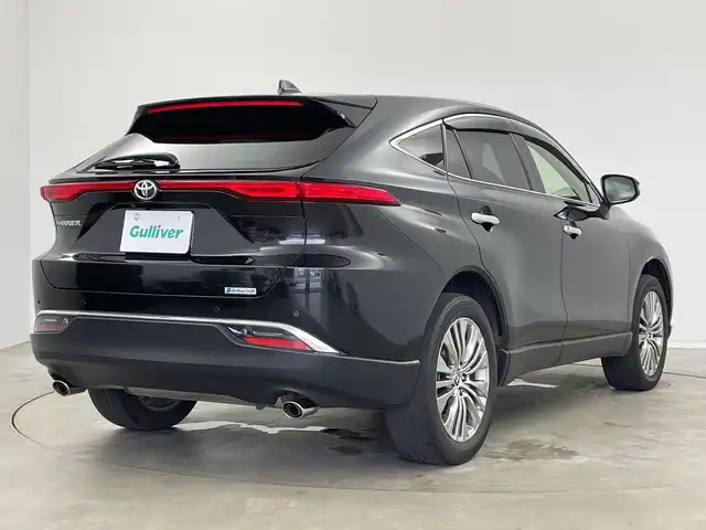 トヨタ ハリアー Z 新潟県 2021(令3)年 4.5万km プレシャスブラックパール 純正メモリナビ/（BT/FM/AM/フルセグTV)/バック/サイドカメラ/ステアリングスイッチ/パワーシート/ハーフレザーシート/電動リアゲート/JBLサウンドスピーカー/ブラインドスポットモニター/ヘッドアップディスプレイ/純正LEDオートヘッドライト/オートハイビーム/フロントフォグライト/電格ミラー/ウィンカーミラー/ドアバイザー/ETC2.0/スペアキー×1