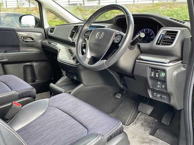 ホンダ オデッセイ アブソルート 20thアニバーサリー 新潟県 2014(平26)年 7.4万km プレミアムヴィーナスブラックP 4WD/純正8インチインターナビ(VXM-155VFEi)/CD/DVD/BT/フルセグテレビ/ミュージックサーバー/バックカメラ/ETC/フリップダウンモニター/ドライブレコーダー/クルーズコントロール/両側パワースライドドア/半革シート/運転席パワーシート/ステアリングスイッチ/スマートキー/プッシュスタート/LEDヘッドライト/オートライト/フォグランプ/社外18インチアルミホイール