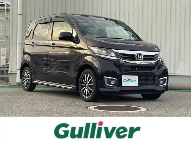 ホンダ Ｎ ＷＧＮ カスタム G Lパッケージ 富山県 2016(平28)年 3.4万km プレミアムベルベットパープル・パール 純正ナビ／/フルセグＴＶ／/ＤＶＤ再生／/スマートキー／/プッシュスタートエンジン／/ハーフレザーシート／/クルーズコントロール／/ＨＩＤオートライト／/ＬＥＤフォグライト／