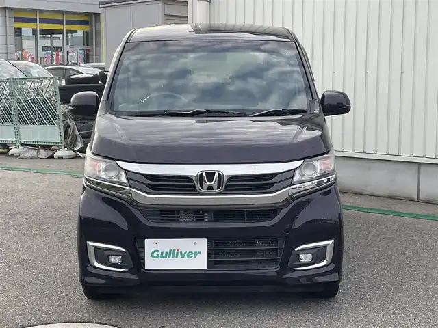 ホンダ Ｎ ＷＧＮ カスタム G Lパッケージ 富山県 2016(平28)年 3.4万km プレミアムベルベットパープル・パール 純正ナビ／/フルセグＴＶ／/ＤＶＤ再生／/スマートキー／/プッシュスタートエンジン／/ハーフレザーシート／/クルーズコントロール／/ＨＩＤオートライト／/ＬＥＤフォグライト／