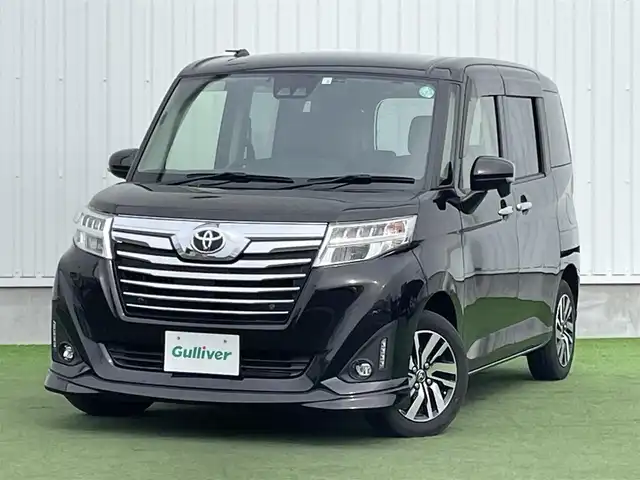トヨタ ルーミー カスタムG 香川県 2020(令2)年 4.2万km ブラックマイカメタリック 走行距離41369km/ディーラー純正ナビ/バックカメラ/両側パワースライドドア/ドライブレコーダー/ビルトインETC/衝突被害軽減装置/コーナーセンサー/オートハイビーム/LEDライト/オートライト/フォグランプ/横滑り防止装置/アイドリングストップ/ロールサンシェード/プッシュスタート/スマートキー