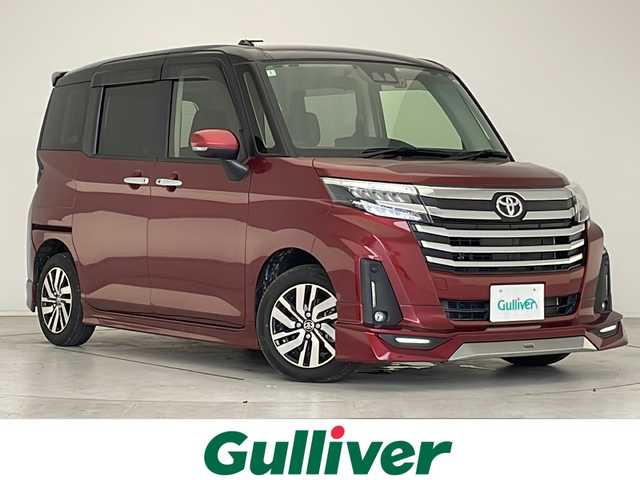 トヨタ ルーミー カスタムG 愛知県 2020(令2)年 2.6万km ブラックマイカメタリック/ファイアークォーツレッドメタリック 衝突軽減システム/純正SDナビ/両側パワースライドドア/レーダークルーズコントロール/シートヒーター/フルセグ/CD/DVD/Bluetooth/バックカメラ/Bluetooth/コーナーセンサー/純正アルミホイール/LEDヘッドライト/オートマチックハイビーム/ドライブレコーダー/ETC/ステアリングスイッチ/スマートキー/プッシュスタート