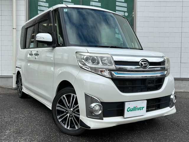 ダイハツ タント カスタム RS SA 新潟県 2014(平26)年 19.1万km パールホワイトⅢ ワンオーナー/メモリナビ/フルセグテレビ/バックカメラ/ウィンカーミラー/ドアバイザー/プッシュスタート/両側パワースライドドア/純正フロアマット/純正ホイール/ウィンカーミラー/電動格納ミラー