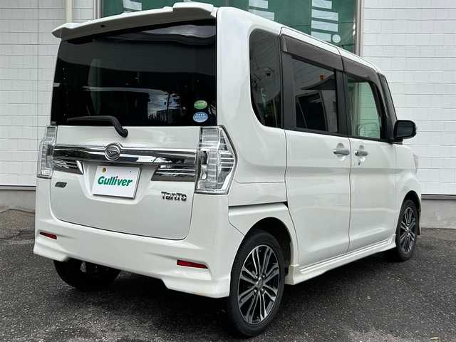 ダイハツ タント カスタム RS SA 新潟県 2014(平26)年 19.1万km パールホワイトⅢ ワンオーナー/メモリナビ/フルセグテレビ/バックカメラ/ウィンカーミラー/ドアバイザー/プッシュスタート/両側パワースライドドア/純正フロアマット/純正ホイール/ウィンカーミラー/電動格納ミラー