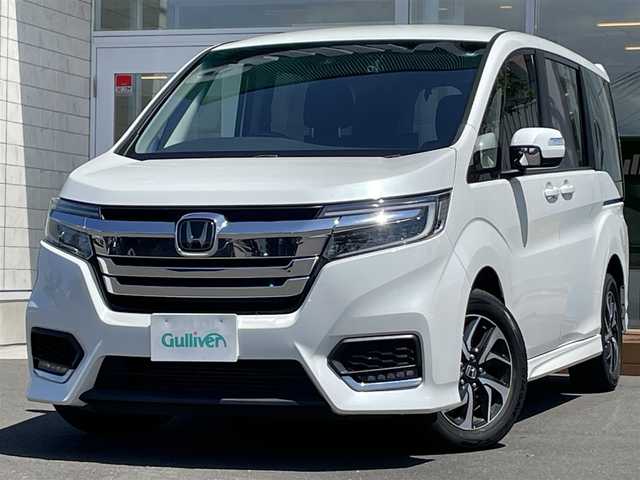ホンダ ステップワゴン スパーダ ホンダセンシング 道央・札幌 2017(平29)年 8.9万km プラチナホワイトパール ・４WD/・Gathers SDナビ・CD・DVD・SD・Bluetooth/・フルセグTV/・バックカメラ/・衝突軽減ブレーキ/・レーンキープアシスト/・レーダークルーズ/・両側パワースライドドア/・後席モニター/・純正エンジンスターター/・ビルトインETC/・前後ドライブレコーダー/・パドルシフト/・LEDヘッドライト/・フォグランプ/・寒冷地仕様/・横滑り防止/・ウインカーミラー/・スマートキー/・純正１６インチアルミホイール/・純正フロアマット/・取扱説明書/・スペアキー