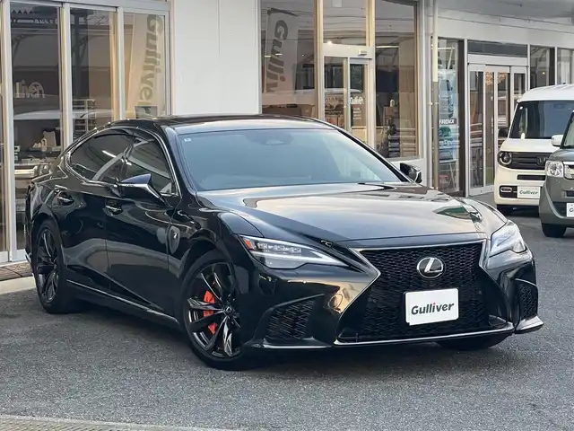 レクサス ＬＳ 500 Fスポーツ 山口県 2024(令6)年 1.2万km グラファイトブラックガラスフレーク 法人ワンオーナー/12.3inディスプレイオーディオプラス/ナビ・TV・BT・HDMI・USB/TVキット/パノラミックビューカメラ/ムーンルーフ/オレンジブレーキキャリパー/革/ウルトラスエードコンビスポーツシート/前席パワーシート/前席シートベンチレーション/全席シートヒーター/ハンズフリーパワートランクリッド/セーフティシステムプラス/レクサスチームメイト/デジタルインナーミラー
