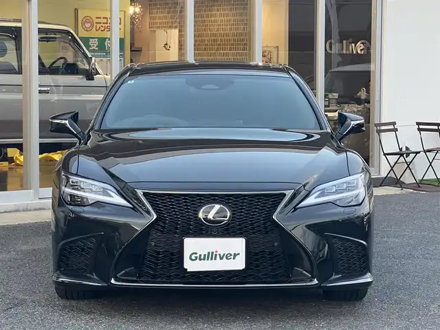 レクサス ＬＳ 500 Fスポーツ 山口県 2024(令6)年 1.2万km グラファイトブラックガラスフレーク 法人ワンオーナー/12.3inディスプレイオーディオプラス/ナビ・TV・BT・HDMI・USB/TVキット/パノラミックビューカメラ/ムーンルーフ/オレンジブレーキキャリパー/革/ウルトラスエードコンビスポーツシート/前席パワーシート/前席シートベンチレーション/全席シートヒーター/ハンズフリーパワートランクリッド/セーフティシステムプラス/レクサスチームメイト/デジタルインナーミラー