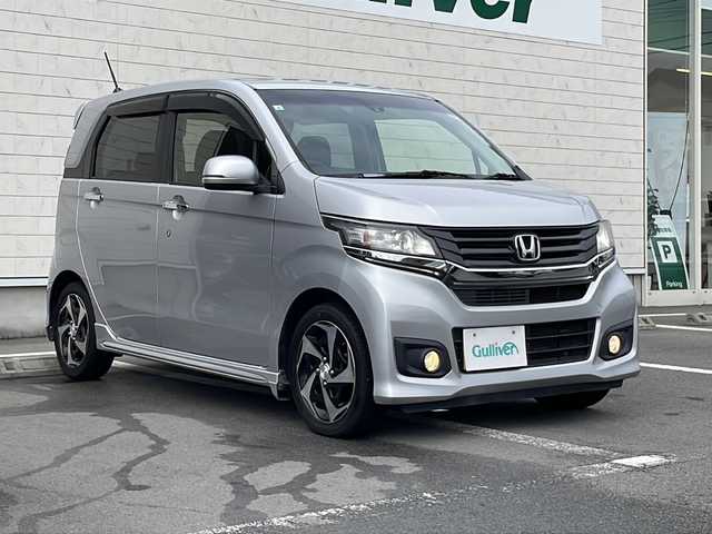 ホンダ Ｎ ＷＧＮ カスタム G ターボパッケージ 静岡県 2015(平27)年 6.4万km カトラリーシルバーM /純正ナビ//純正ＣＤ//バックカメラ//ＣＴＢＡ//パドルシフト//純正15インチＡＷ//ドライブレコーダー//ディスチャージ//スマートキー